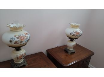Pair Of Vintage Lamps - Working