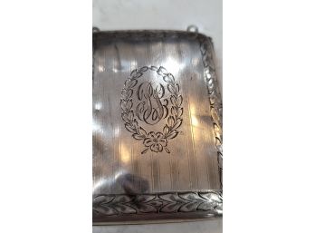 1920s Sterling Silver Chatelaine Compact Coin Purse