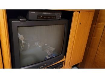 Sylvania TV And VHS Player
