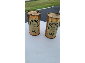 2 Cans Of Vintage Ballantine Beer
