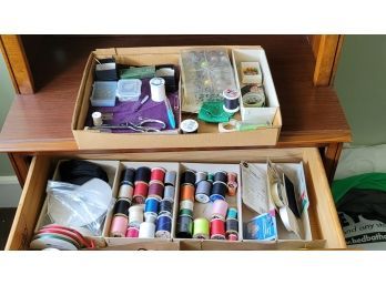 Contents Of Sewing Drawer