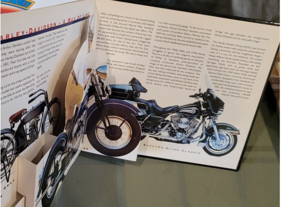 Classic Motorcycles In 3 Dimensions- Pop Up Book