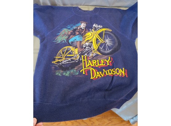 Harley Davidson Cycle Craft Boston Mass Sweatshirt - Small 34 - 36