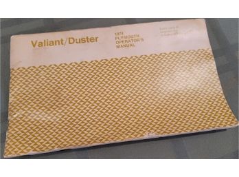 1974 Plymouth Valiant/Duster Owners Manual
