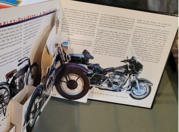 Classic Motorcycles In 3 Dimensions- Pop Up Book