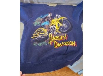 Harley Davidson Cycle Craft Boston Mass Sweatshirt - Small 34 - 36