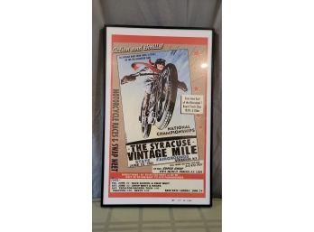 The Syracuse Vintage Mile Motorcycle Races Poster-Numbered 357- 2500
