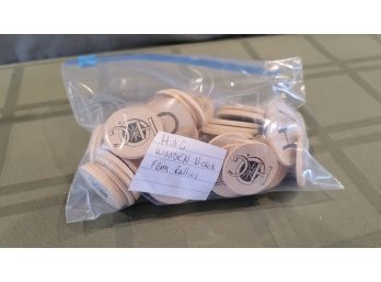 Wooden Nickels From Rally- Spell Harley- Win A Prize