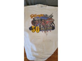 Harley Davidson Sturgis Black Hills SD T Shirt XL 46-48 Has Stains