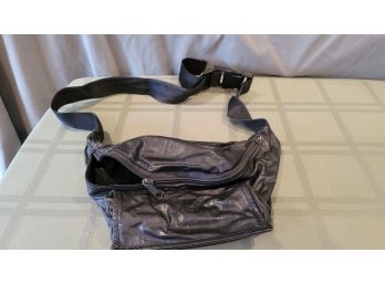 Flat Bottom Leather Fanny Pack