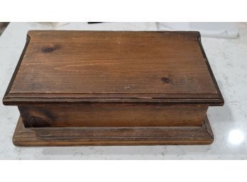 11x6 Wood Box W/ Glass Bottom