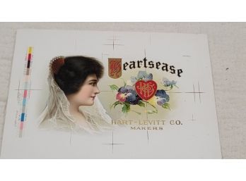 Early 1900s Cigar Box Proof Heartsease #4