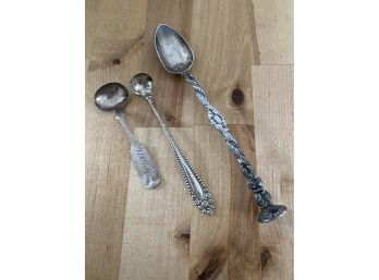 Lot Of Silver Spoons -J