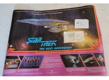General Mills Star Trek Poster By Galoob- 17 X 24 - Comes With Hard Mailing Tube - Can Be Shipped - 1 Of
