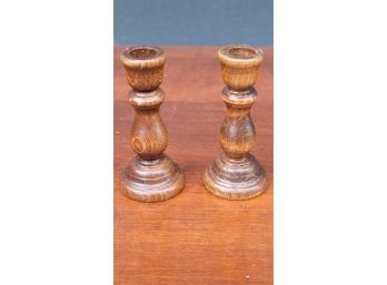 Mini Wooden Candle Holders