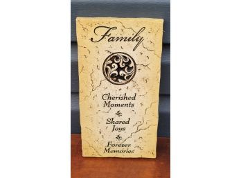 Cherished Moments Resin Wall Hanging - 8x5