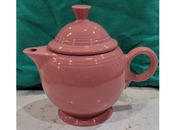 Pink Fiesta Teapot With Lid