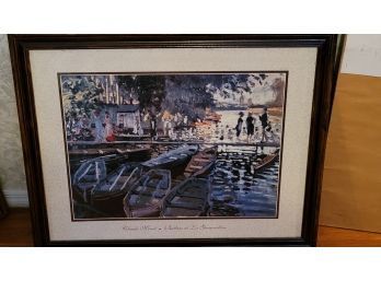 Claude Monet Print - Bathers At La Grenouillere - 26 X 31