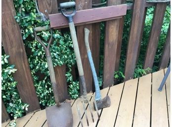 Shovel Pitch Fork And Axe
