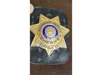 Honorary Deputy Sheriff State Of NY Suffolk County Badge