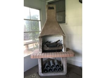 Electric Fireplace With Heater - Heavy But Disassembles