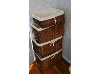 4 Cloth Lined Crates