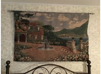 Mediterranean Terrace Tapestry 60x30. Rod Included.  Jacquard Woven