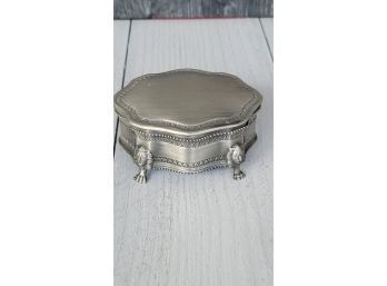 Pewter Box - 4 X 3.5 Lion Footed