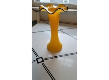8' Tall Ruffled Edged Vase