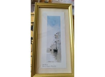 Spencer Print - The Broads- Framed 13 X 7