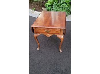 Queen Anne Side Table- 20 X 26 X 22 High - Has Drawer