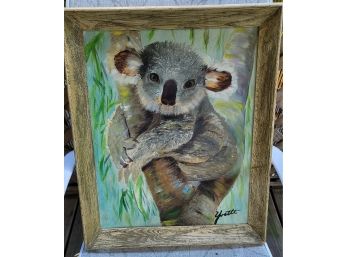 16 X 20 Original Painting Of Koala By Yvette Kramer