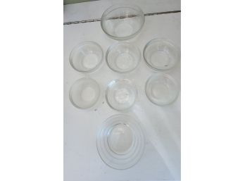 8 Duralex Glass Dishes/bowls