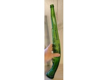 Green Glass Gun Decanter