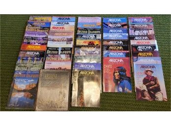 Large Collection Of Arizona Highways Magazines With Collection Binder