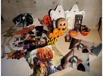 Large Lot Of Halloween Decorations