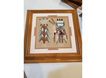 Navajo Sand Art - Artist E. Allen - Seed Blessing