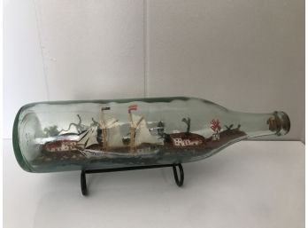 Signed Ship In A Bottle