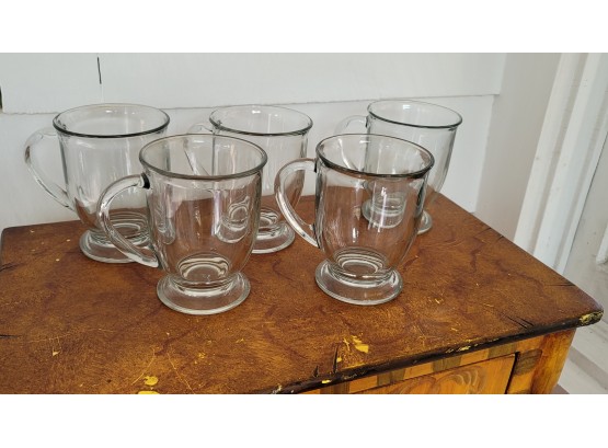 5 Glass Mugs