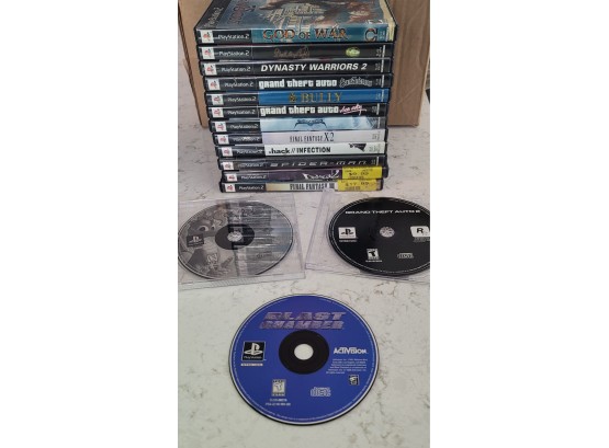 15 Playstation 2 Games - 3 W/o Cases D