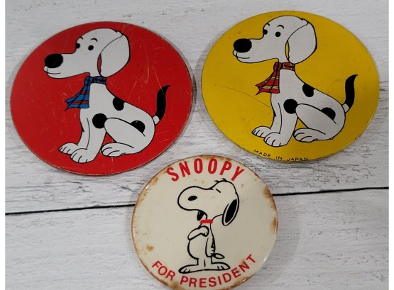 Vintage Snoopy Buttons