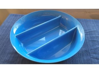 Blue Serving Plastic Dish Toscany Italy