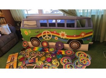 1970s Groovy Baby Decorations VW Bus Prop & More
