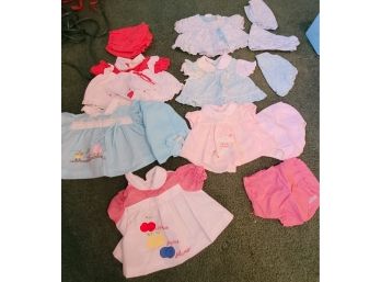 1980s Baby Girl Clothing Lot #3 Nb-3 Mos
