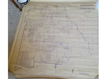 1972 Brookhaven & Comsewogue UFSD Plow Maps 41' Square