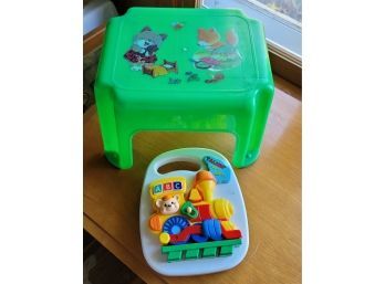 Step Stool And Learning Toy