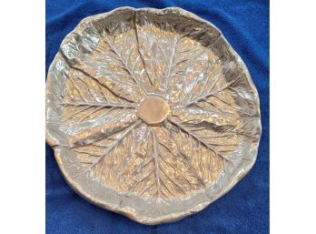 Bruce Fox Designs- 1976 - 14' Cast Aluminum Cabbage Leaf Platter