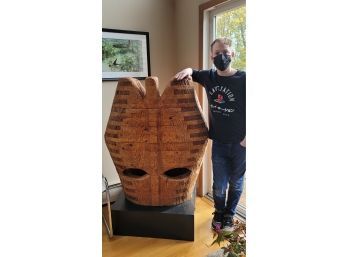 Mounted Wood Sculpture - Large