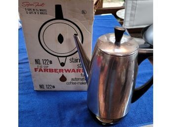 Vintage Farberware Coffee Pot W/ Orig. Box