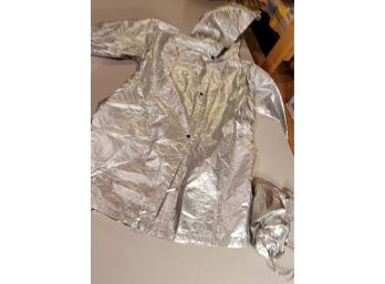 Silver Foil Coat With Holder - No Size
